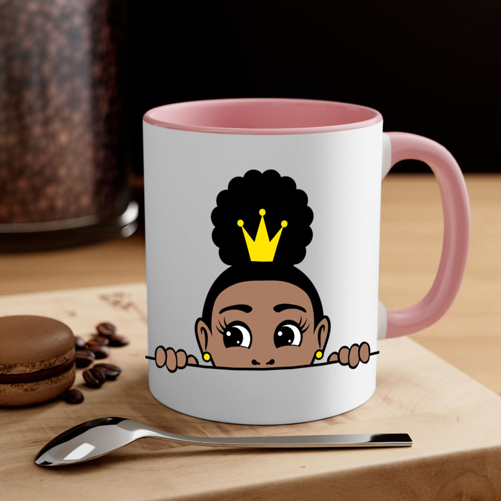 afro puff crown girl 2#- Black women - Girls-Mug / Coffee Cup