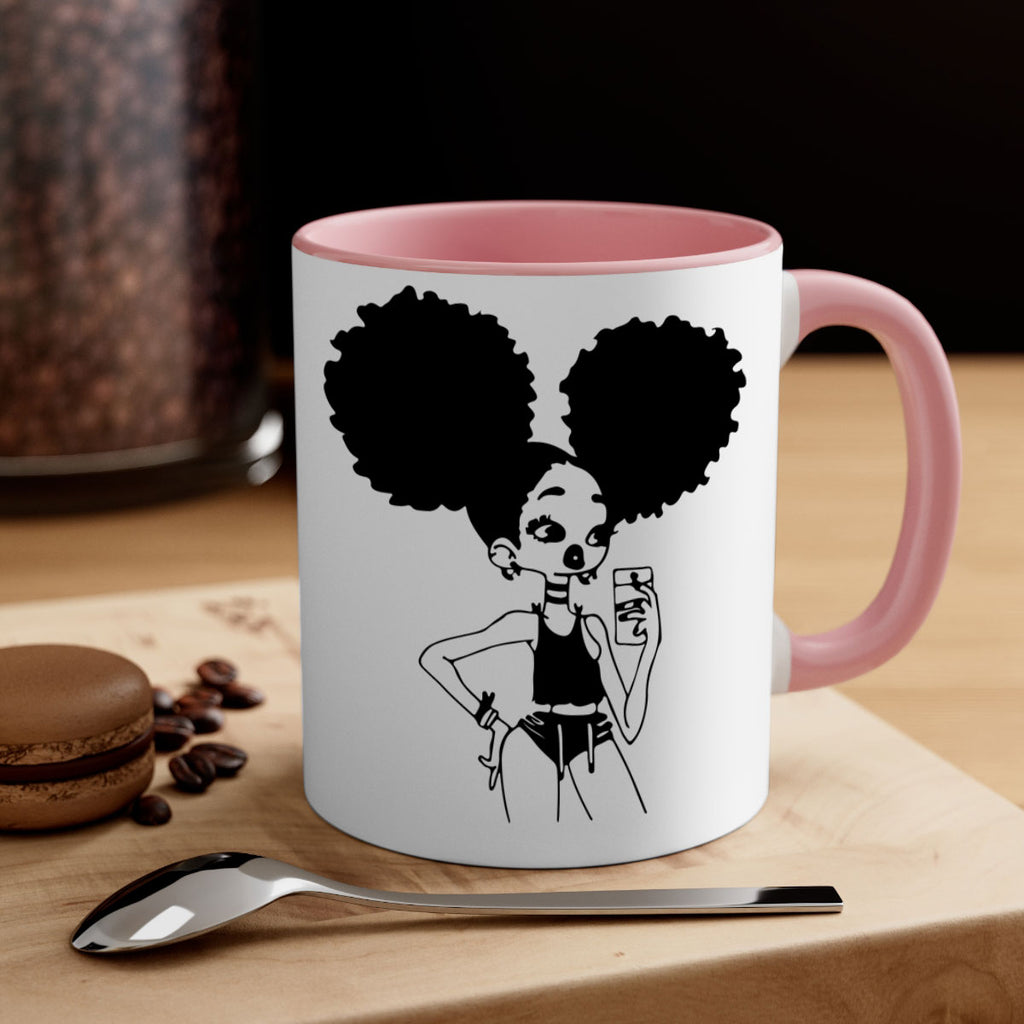 black girl taking mirror selfie  2#- Black women - Girls-Mug / Coffee Cup