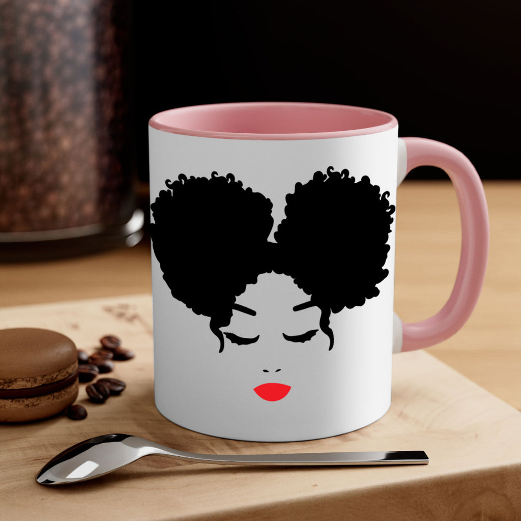 black woman red lips 9#- Black women - Girls-Mug / Coffee Cup