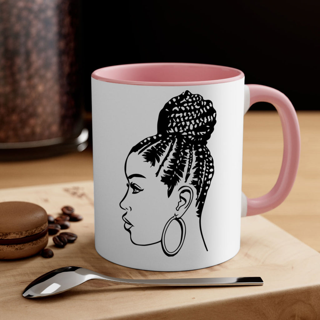black woman with braids 7#- Black women - Girls-Mug / Coffee Cup