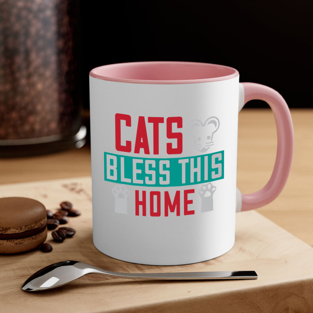 cats bless this home Style 36#- cat-Mug / Coffee Cup