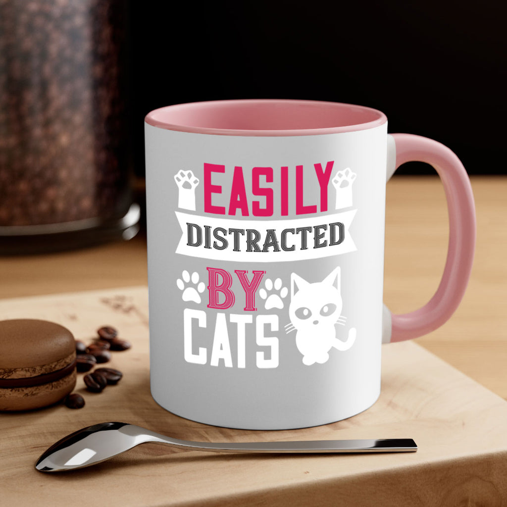 easily distracted by cats Style 47#- cat-Mug / Coffee Cup