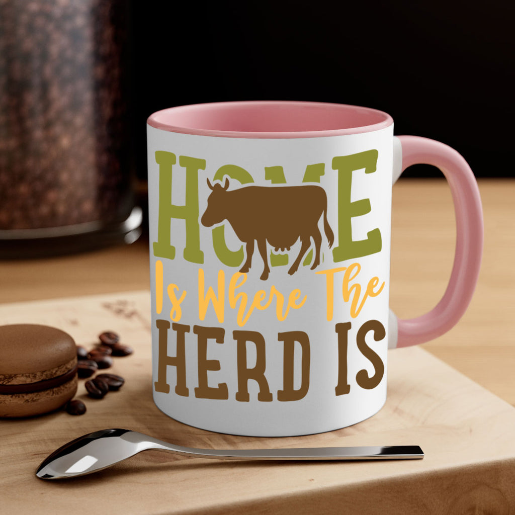 home is where the herd is 7#- Farm and garden-Mug / Coffee Cup