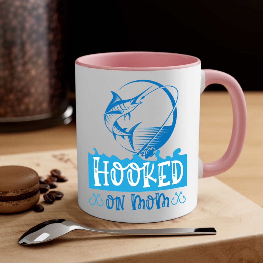 hooked on mom 217#- fishing-Mug / Coffee Cup