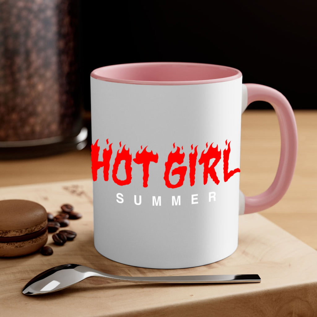 hot girl  summer fire 124#- black words - phrases-Mug / Coffee Cup