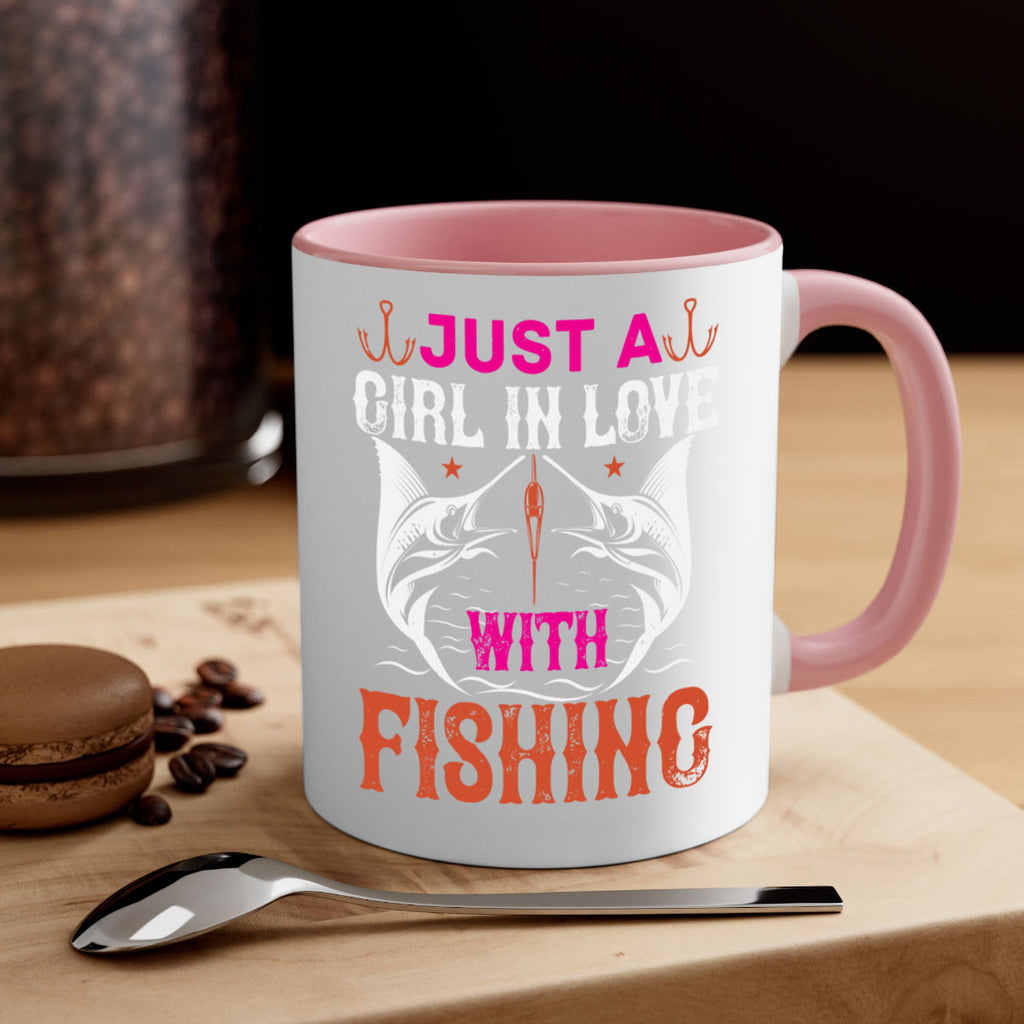 just a girl in love with fishing 73#- fishing-Mug / Coffee Cup