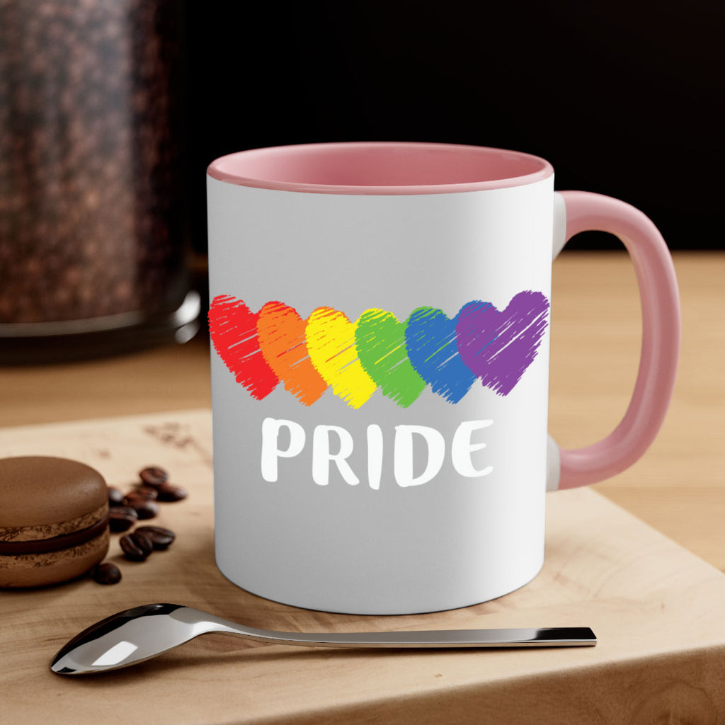 lgbt pride flag rainbow hearts lgbt 99#- lgbt-Mug / Coffee Cup