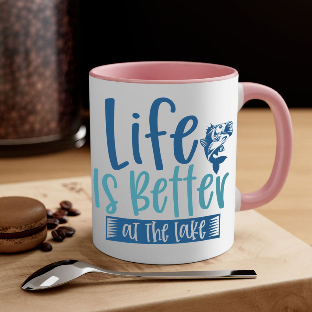 life is better at the lake 204#- fishing-Mug / Coffee Cup