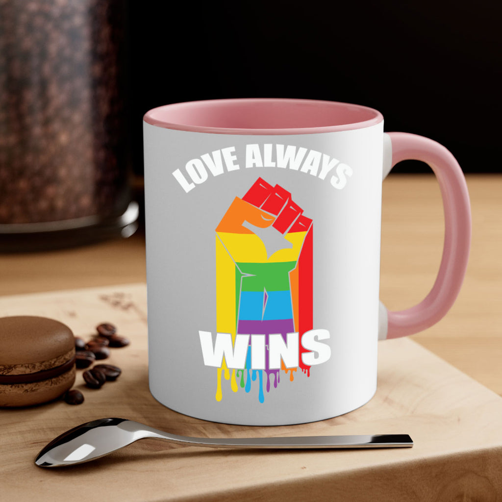 love always wins lgbt fist lgbt 87#- lgbt-Mug / Coffee Cup