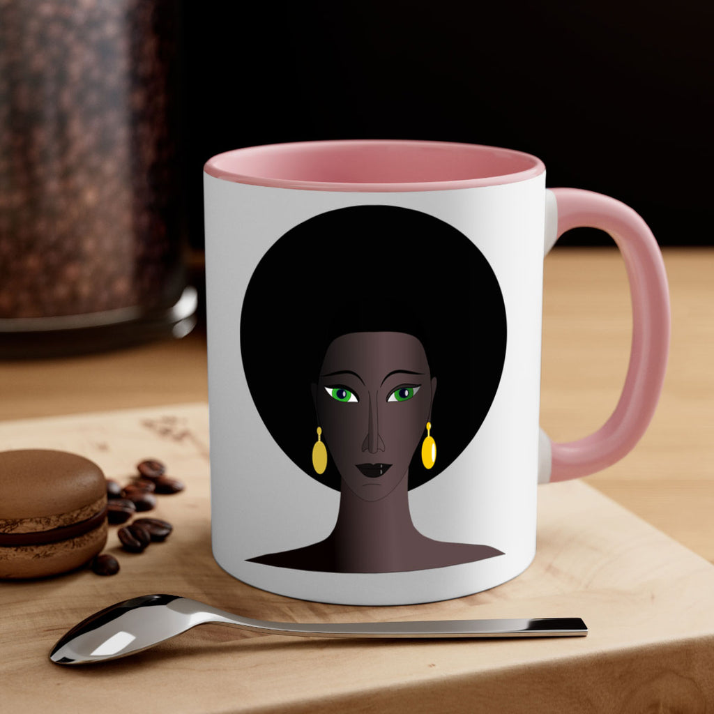 machovka black woman with green eyes 27#- Black women - Girls-Mug / Coffee Cup