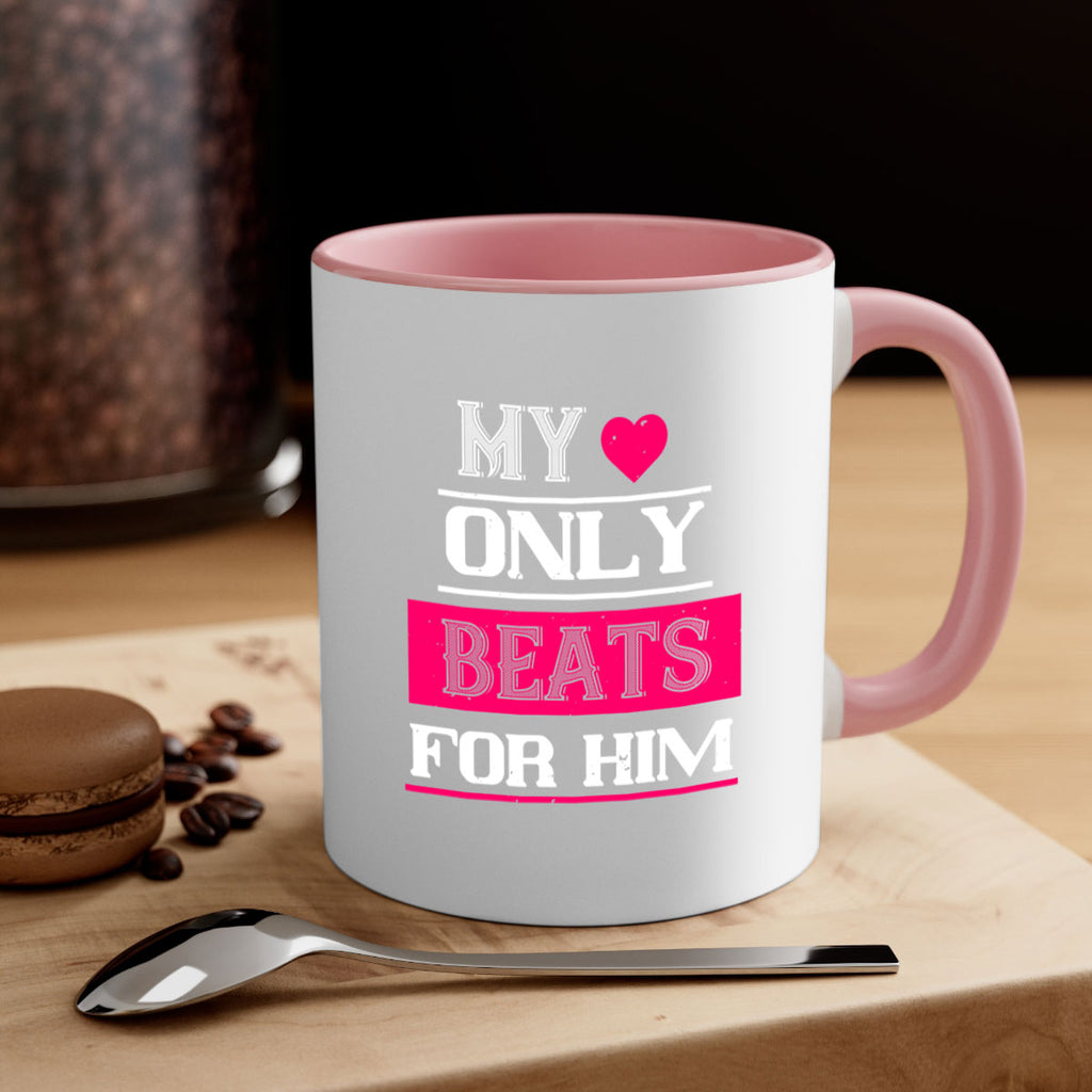 my love only beats for him 35#- valentines day-Mug / Coffee Cup