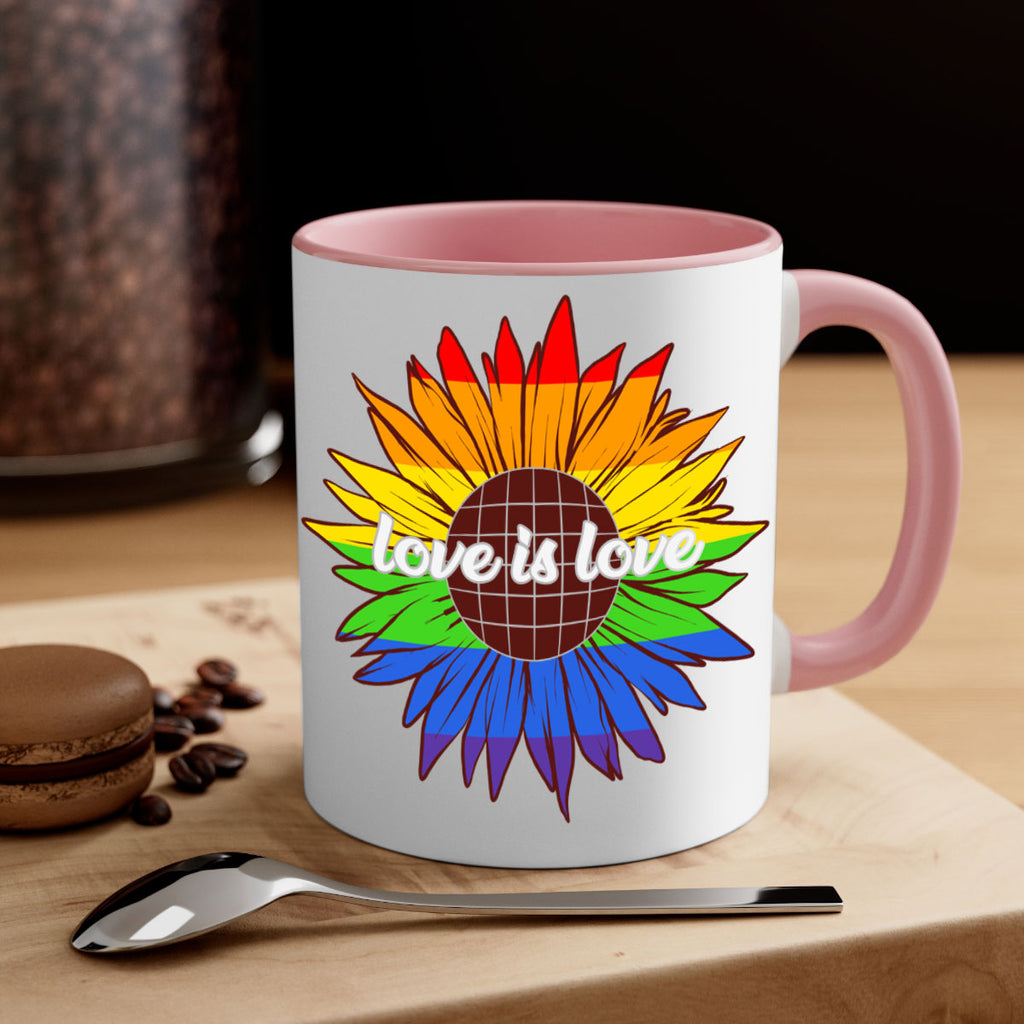 rainbow sunflower love is love 26#- lgbt-Mug / Coffee Cup