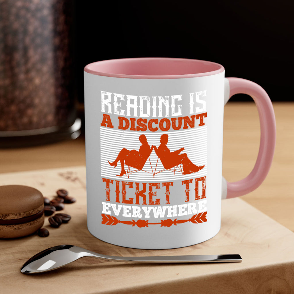 reading is a discount ticket to everywhere 17#- Reading - Books-Mug / Coffee Cup