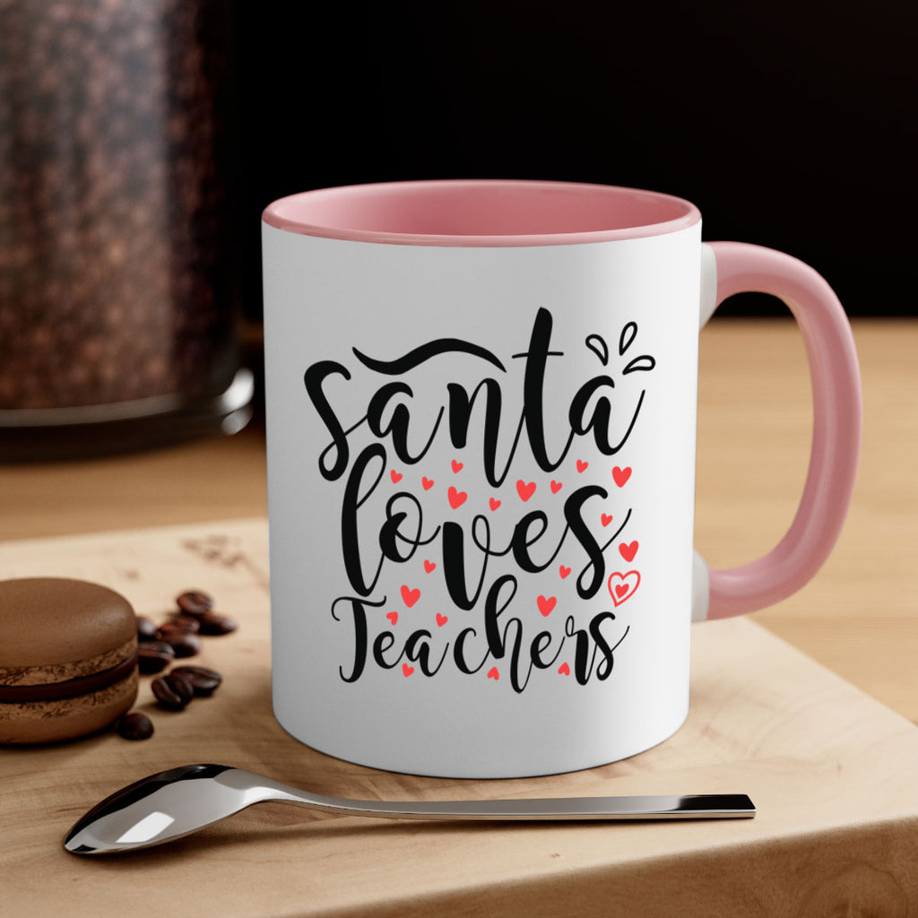 santa loves teachers 23#- christmas-Mug / Coffee Cup