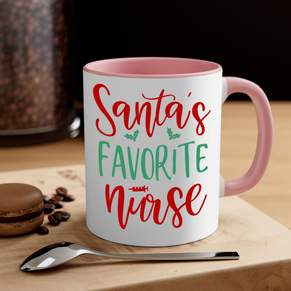 santa s favorite nurse style 608#- christmas-Mug / Coffee Cup