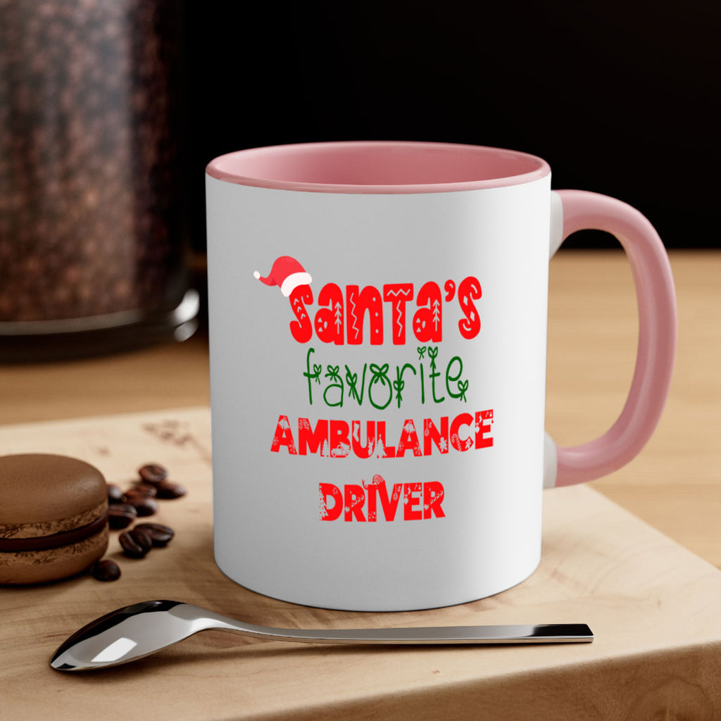santas favorite ambulance driver style 637#- christmas-Mug / Coffee Cup