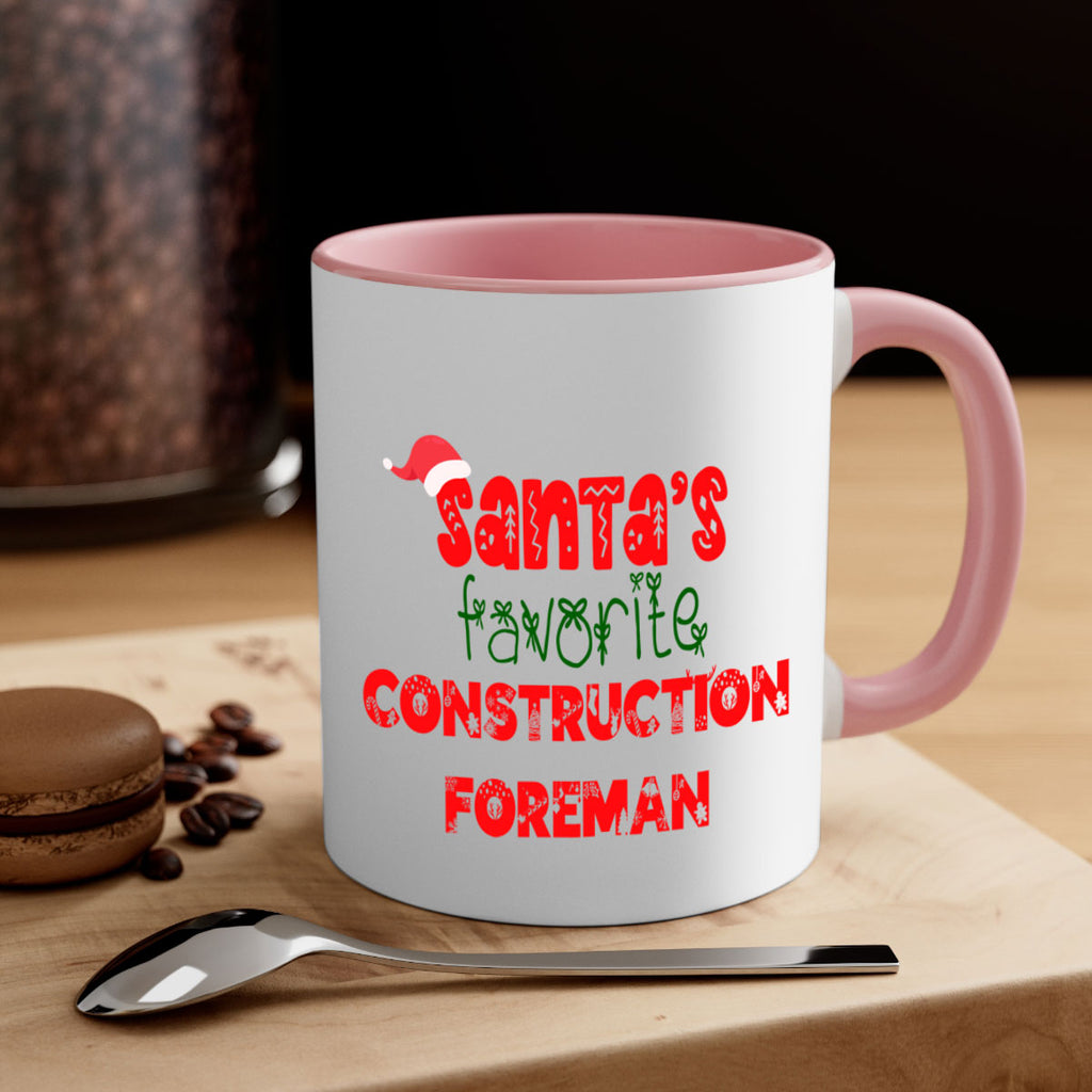 santas favorite construction foreman style 738#- christmas-Mug / Coffee Cup