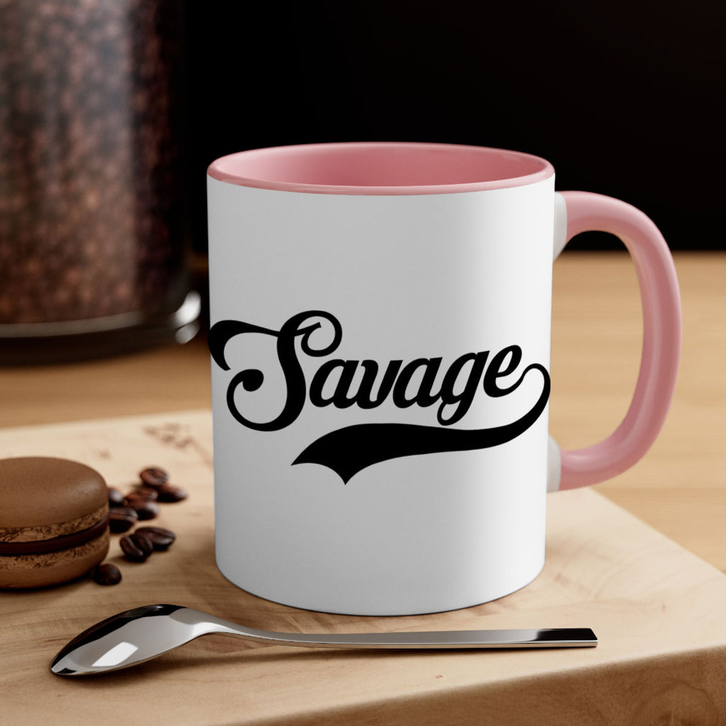 savage script 40#- black words - phrases-Mug / Coffee Cup