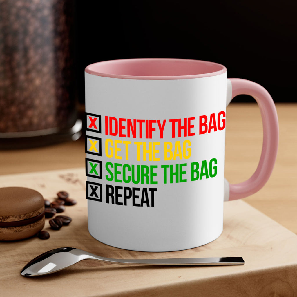 secure the bag 38#- black words - phrases-Mug / Coffee Cup