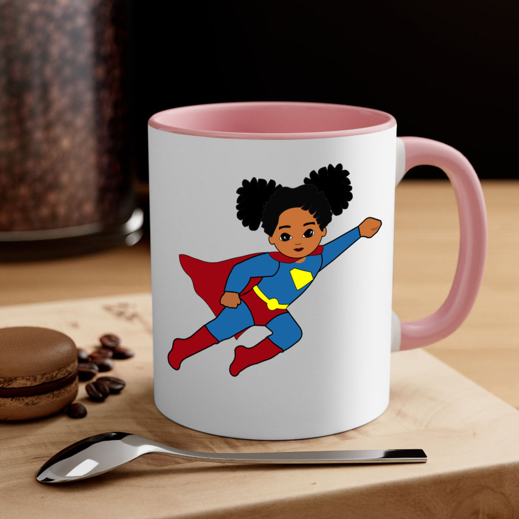 super kids girl 3#- Black women - Girls-Mug / Coffee Cup