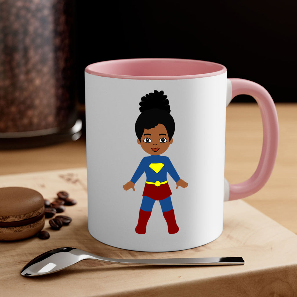 super kids girl 4#- Black women - Girls-Mug / Coffee Cup