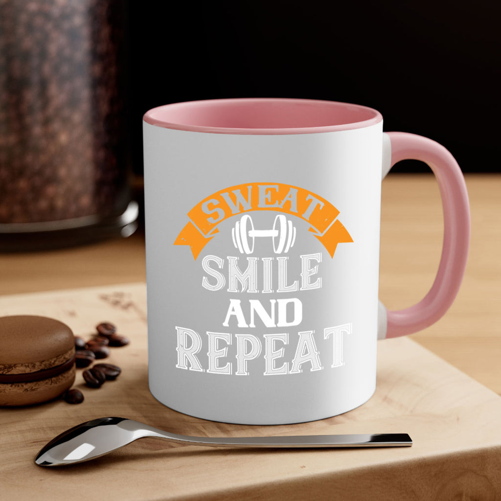 sweat smail and repeat 67#- gym-Mug / Coffee Cup