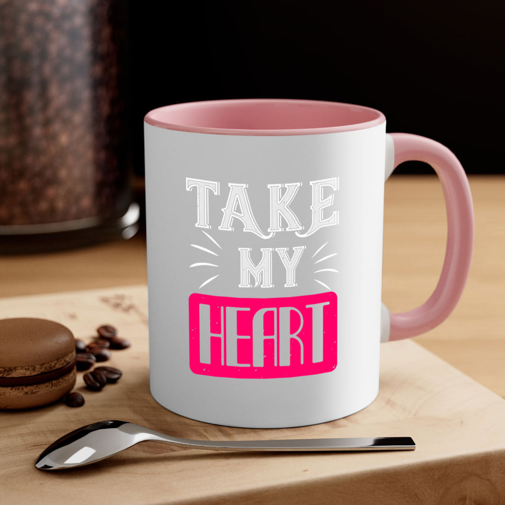 take my heart 8#- valentines day-Mug / Coffee Cup