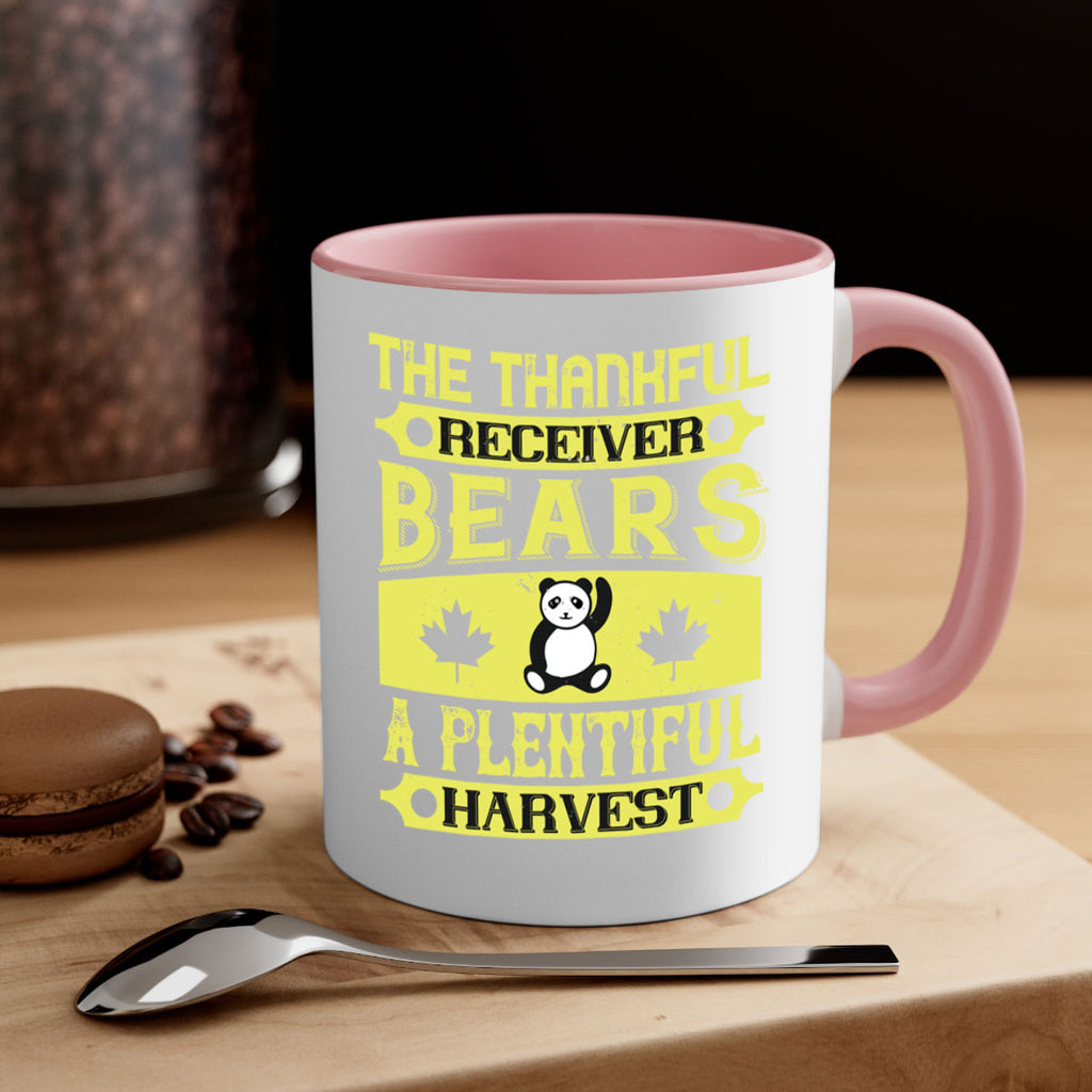 the thankful receiver bears a plentiful harvest 2#- thanksgiving-Mug / Coffee Cup