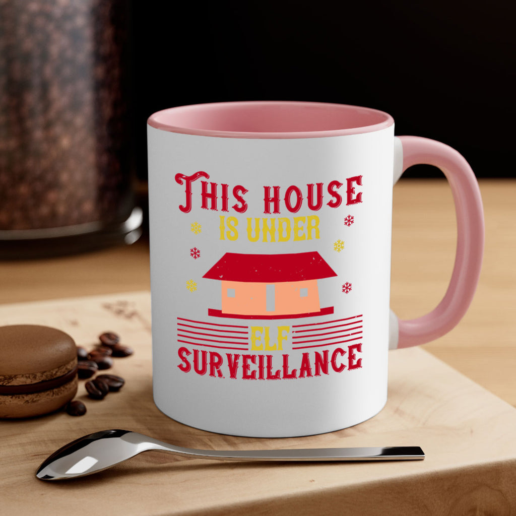 this house is under elf surveillance 349#- christmas-Mug / Coffee Cup