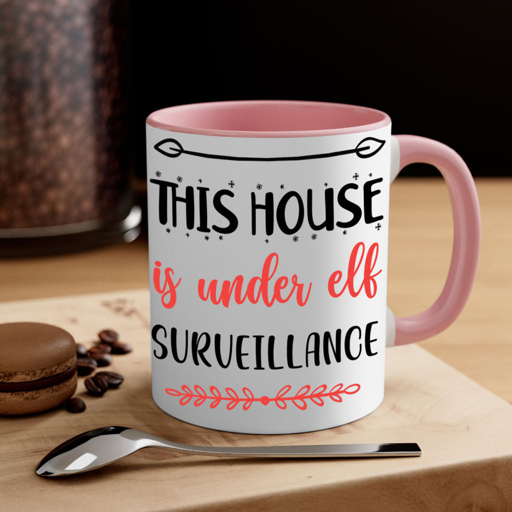 this house is under elf surveillance style 1209#- christmas-Mug / Coffee Cup