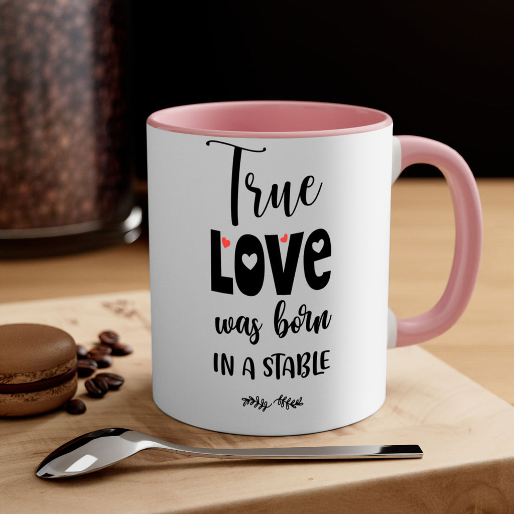 true love was born in a stable style 1223#- christmas-Mug / Coffee Cup