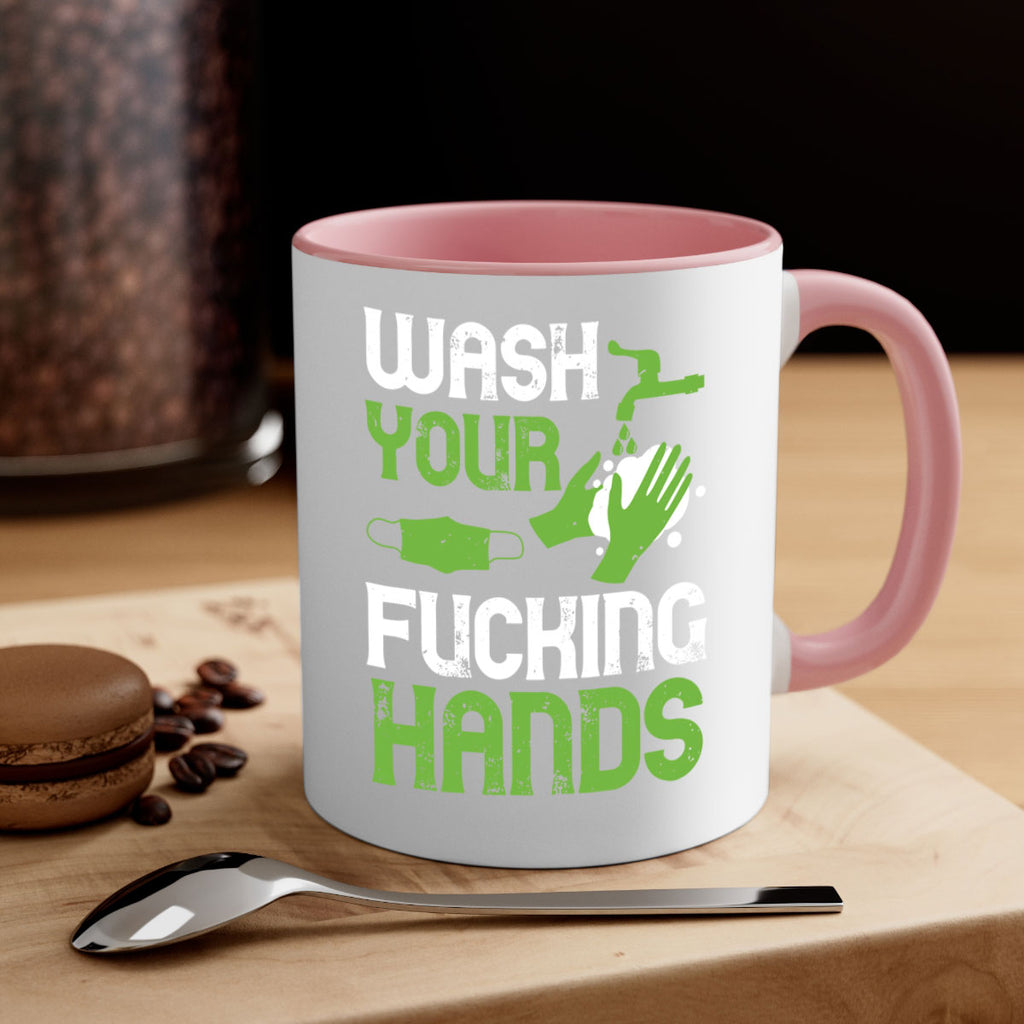 wash your fucking hands Style 14#- corona virus-Mug / Coffee Cup