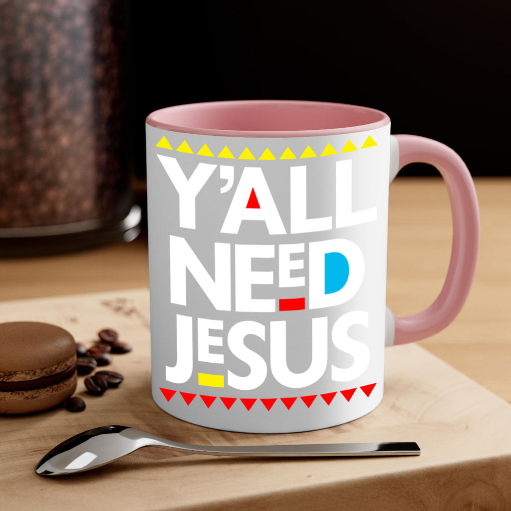 yall need jesus 4#- black words - phrases-Mug / Coffee Cup