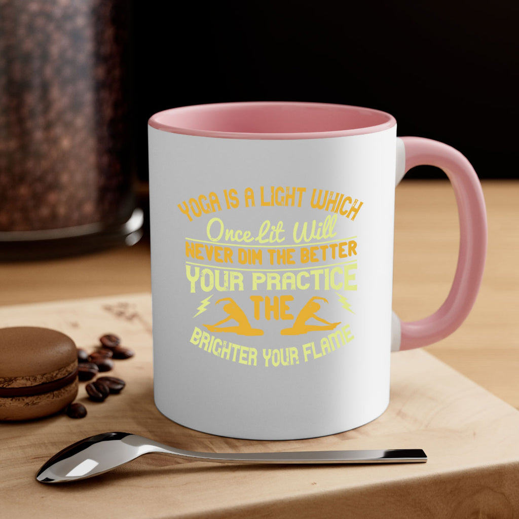 yoga is a light which once lit will never dim the better your practice the brighter your flame 26#- yoga-Mug / Coffee Cup