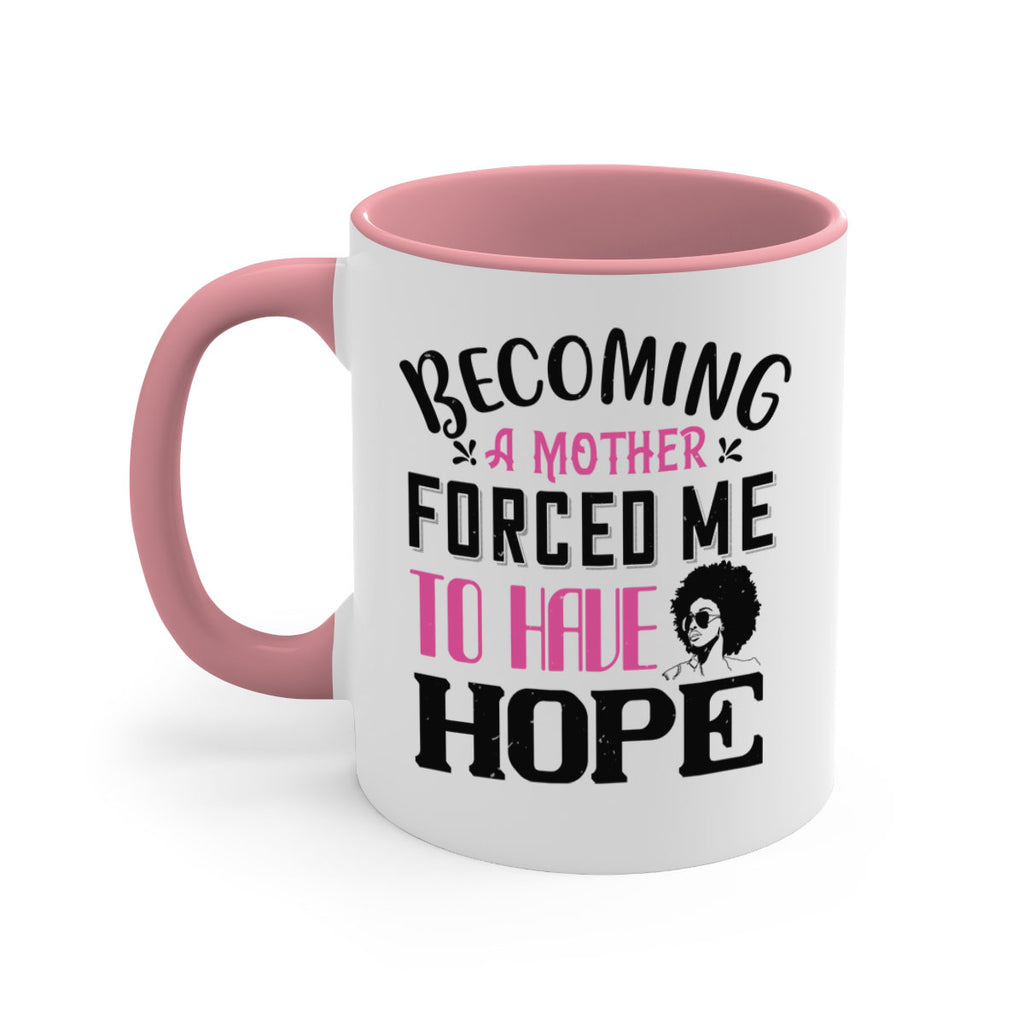 Becoming a mother forced me to have hope Style 37#- Afro - Black-Mug / Coffee Cup