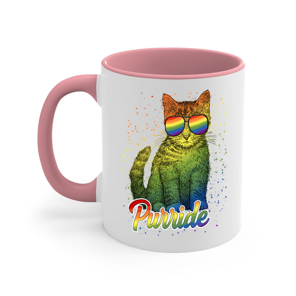 Cat Purride Lgbt Flag  Png 57#- lgbt-Mug / Coffee Cup