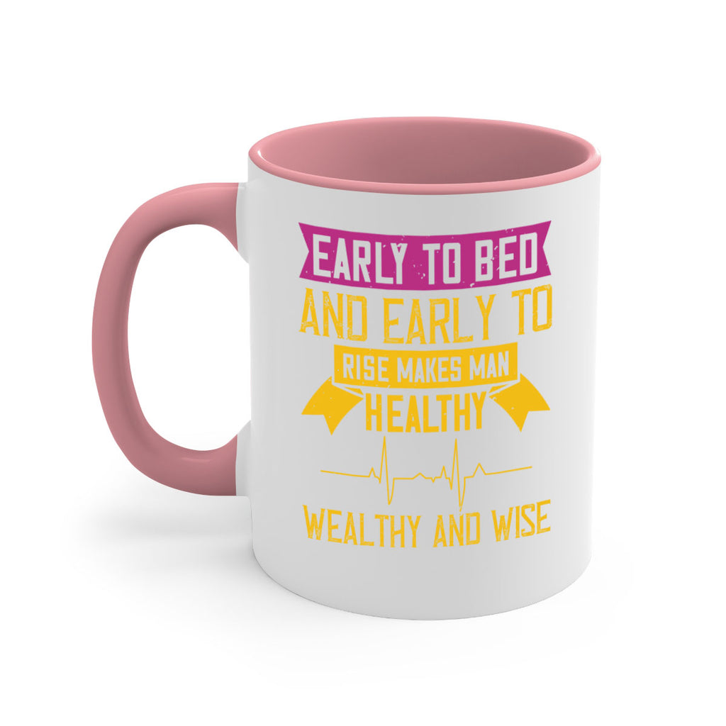 Early to bed and early to rise makes man healthy wealthy and wise Style 1#- World Health-Mug / Coffee Cup
