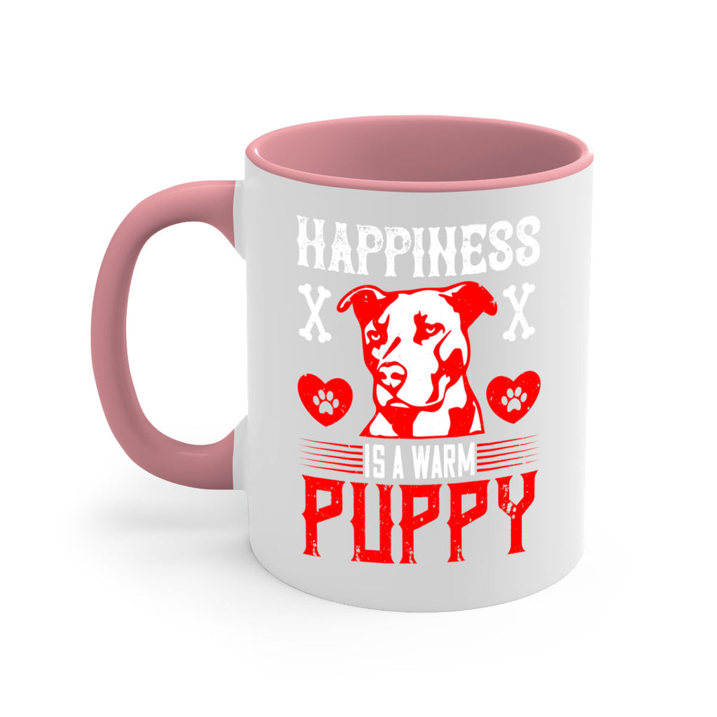 Happiness is a warm puppy Style 201#- Dog-Mug / Coffee Cup