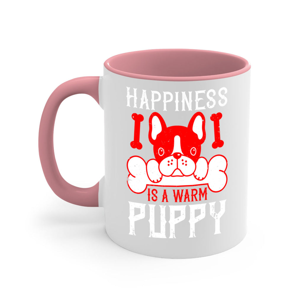 Happiness is a warm puppy Style 203#- Dog-Mug / Coffee Cup