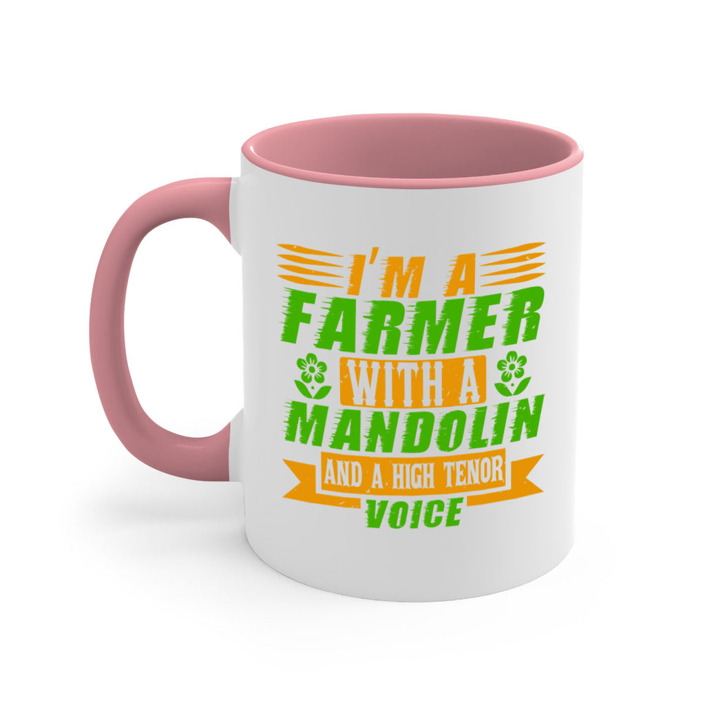 Im A Farmer With a mandolin 48#- Farm and garden-Mug / Coffee Cup