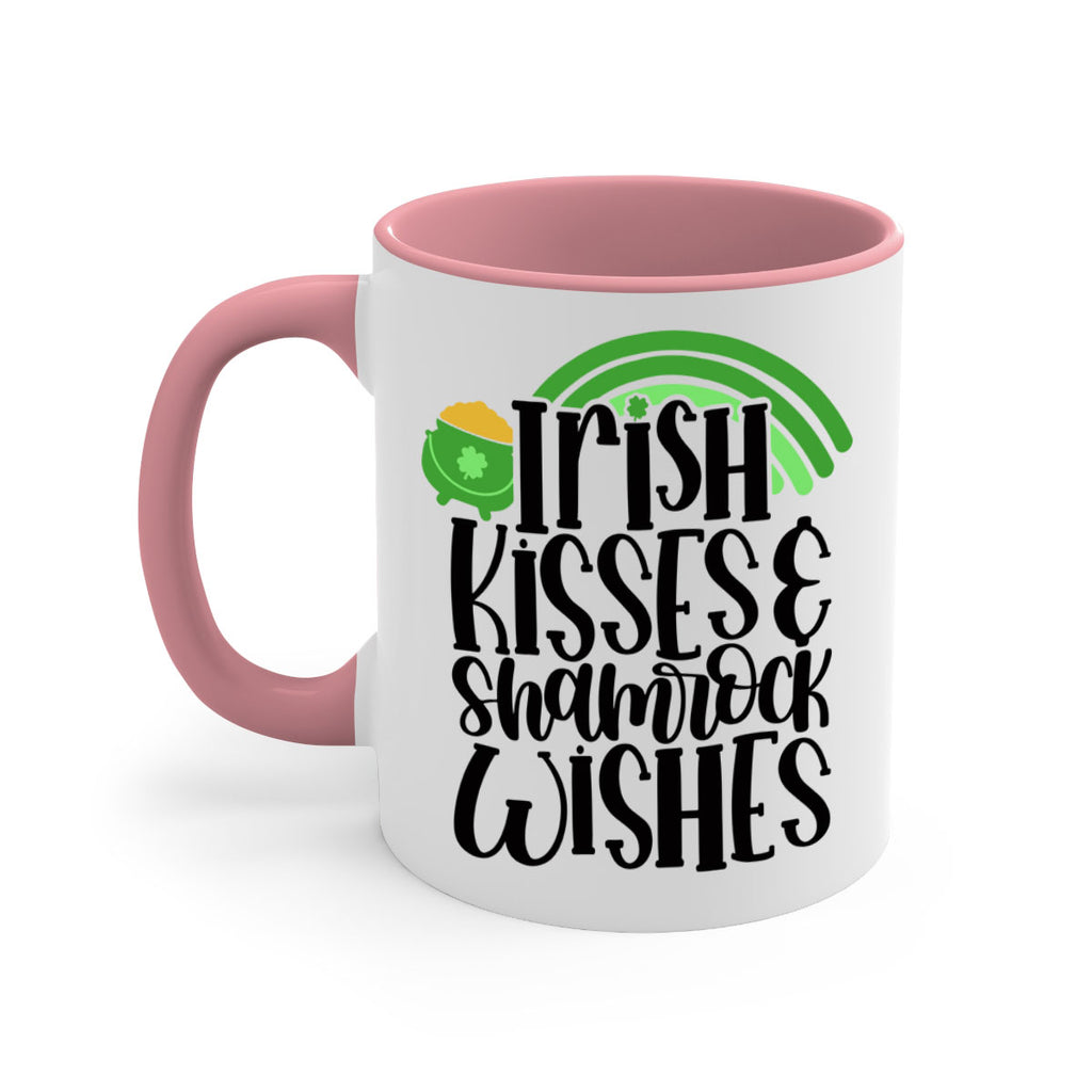 Irish Kisses Shamrock Wishes Style 80#- St Patricks Day-Mug / Coffee Cup