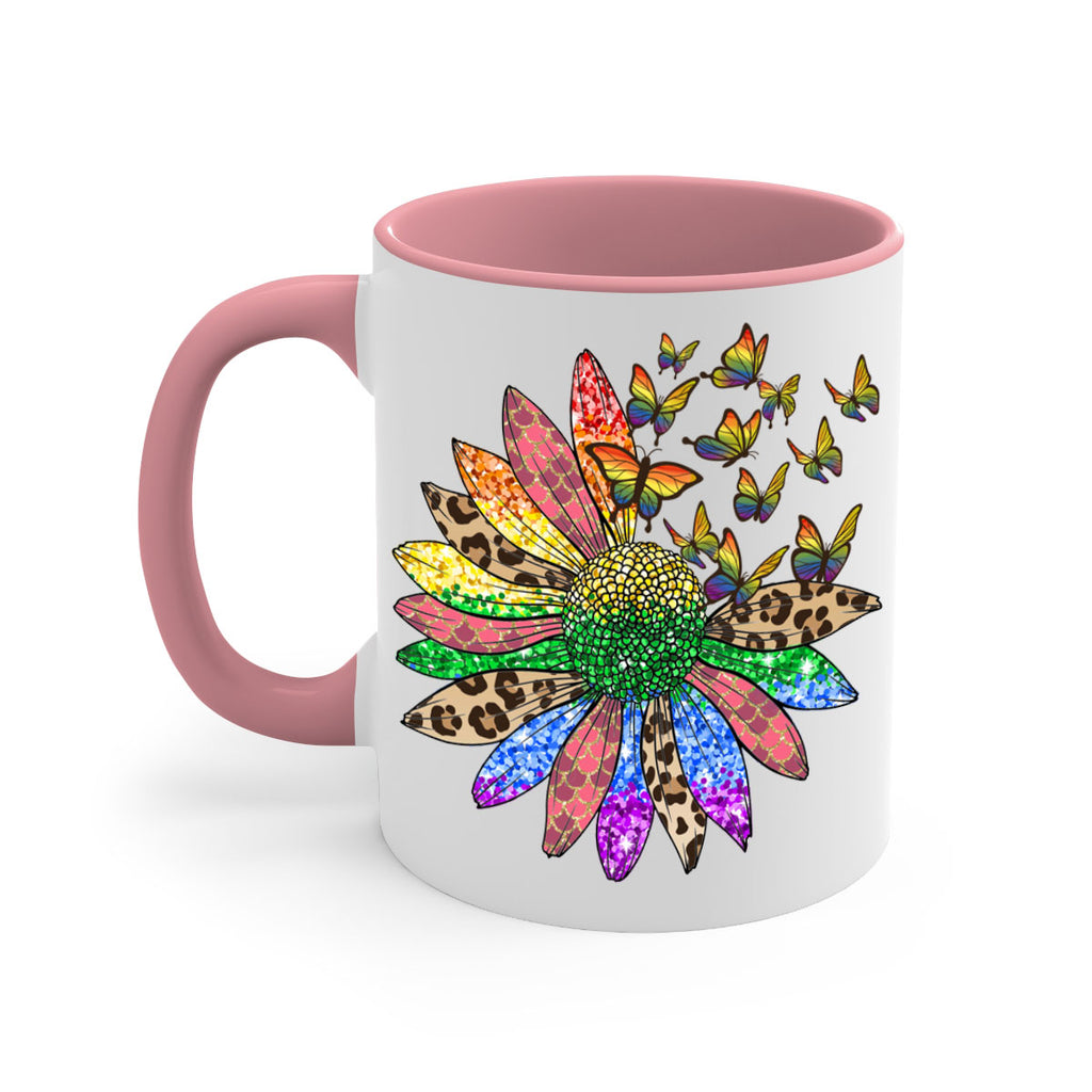 Lgbt Butterfly Sunflower  Png 52#- lgbt-Mug / Coffee Cup