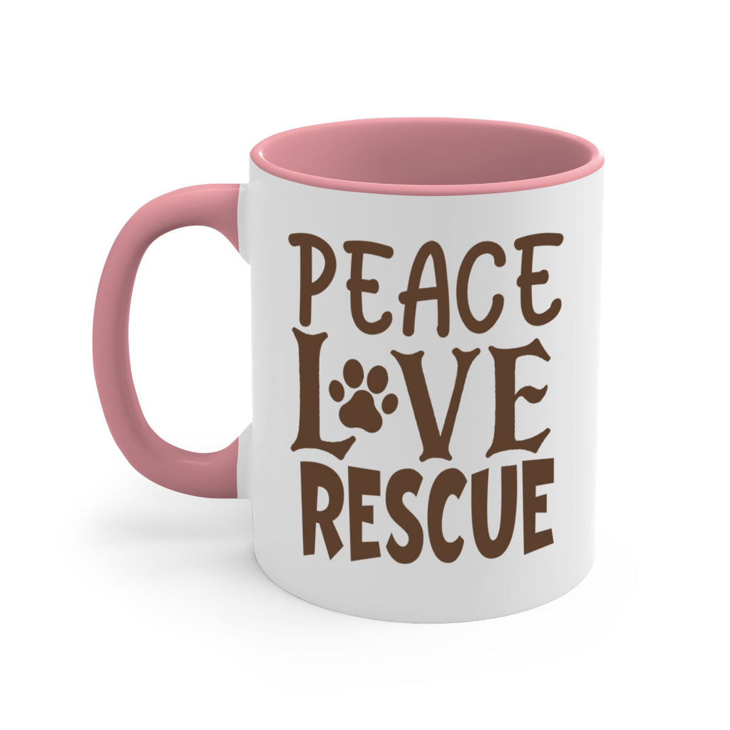 Peace Love Rescue Style 23#- cat-Mug / Coffee Cup