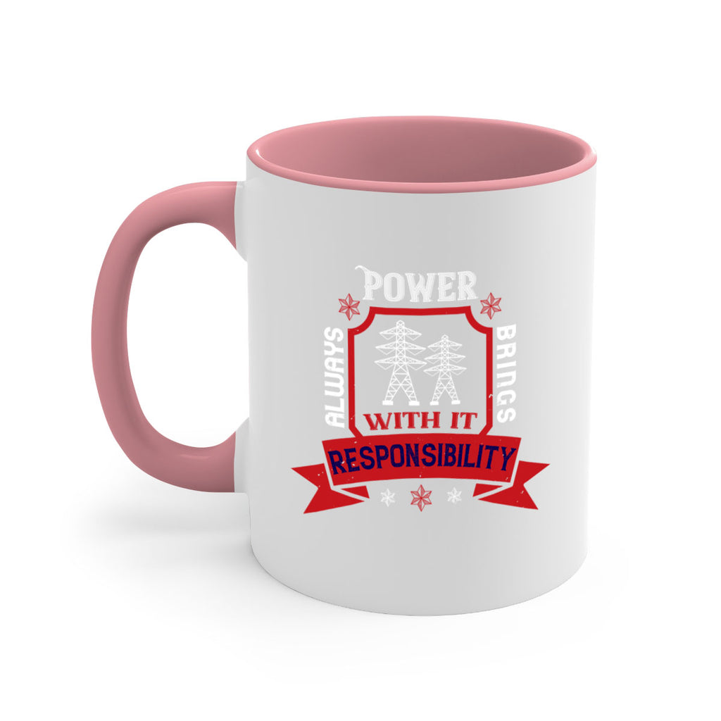 Power always brings with it responsibility Style 21#- electrician-Mug / Coffee Cup