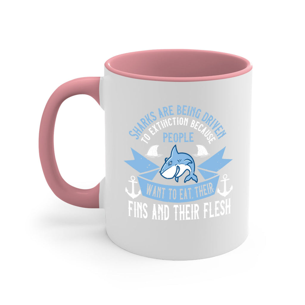 Sharks are being driven to extinction because people want to eat their Style 40#- Shark-Fish-Mug / Coffee Cup