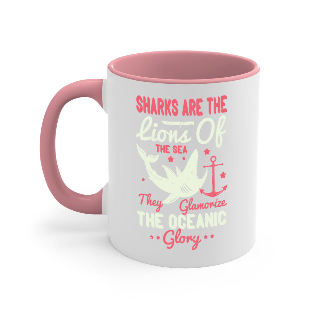 Sharks are the lions of the seaThey glamorize the oceanic glory Style 28#- Shark-Fish-Mug / Coffee Cup