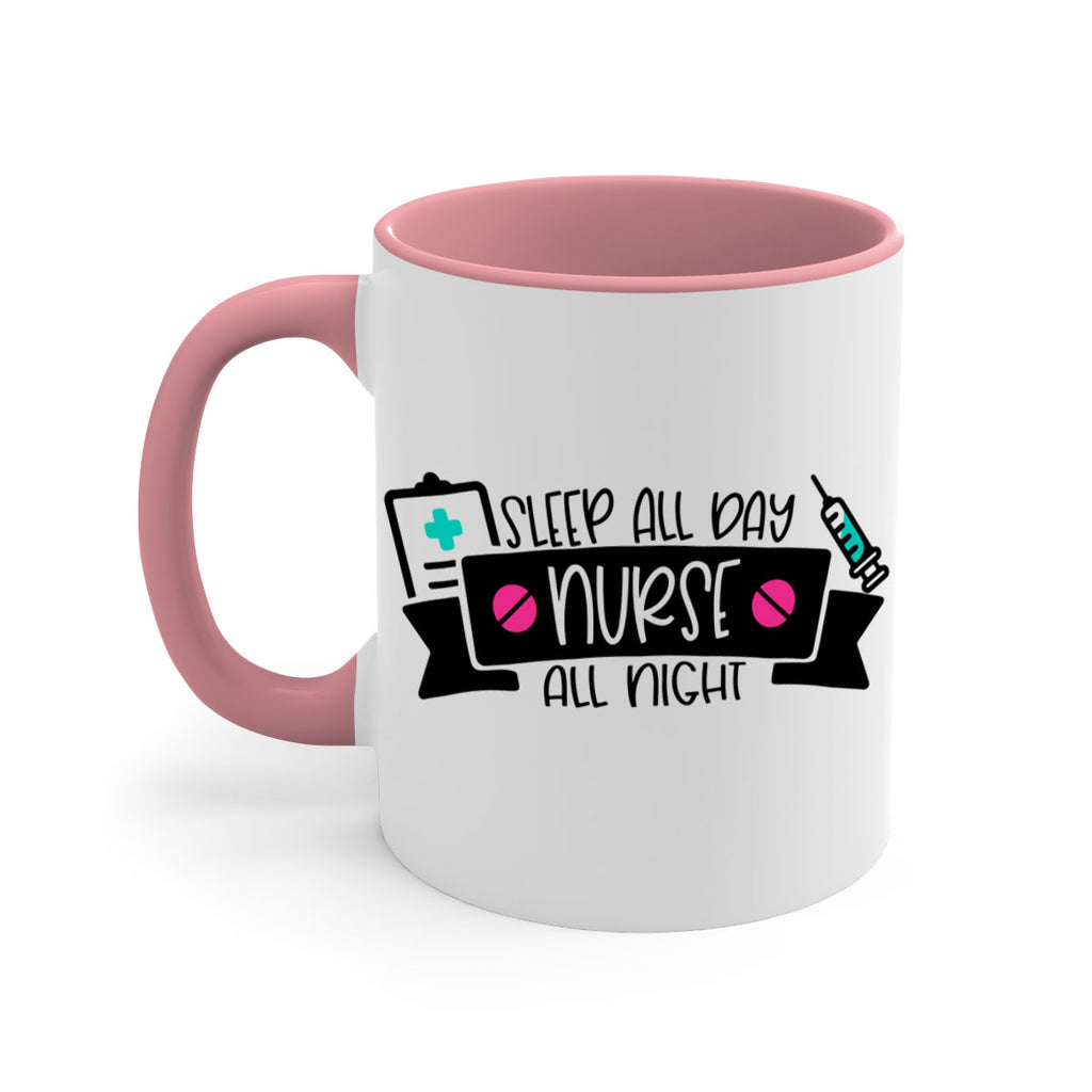 Sleep All Day Nurse All Night Style Style 37#- nurse-Mug / Coffee Cup