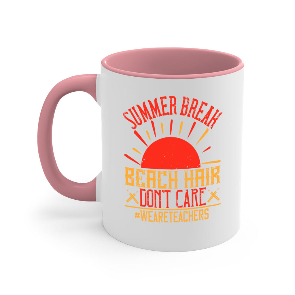 Summer break beach hair don’t care WeAreTeachers Style 19#- teacher-Mug / Coffee Cup