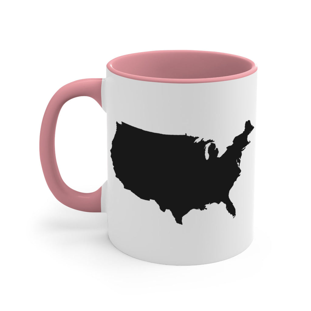 USA Solid Map Style 76#- 4th Of July-Mug / Coffee Cup