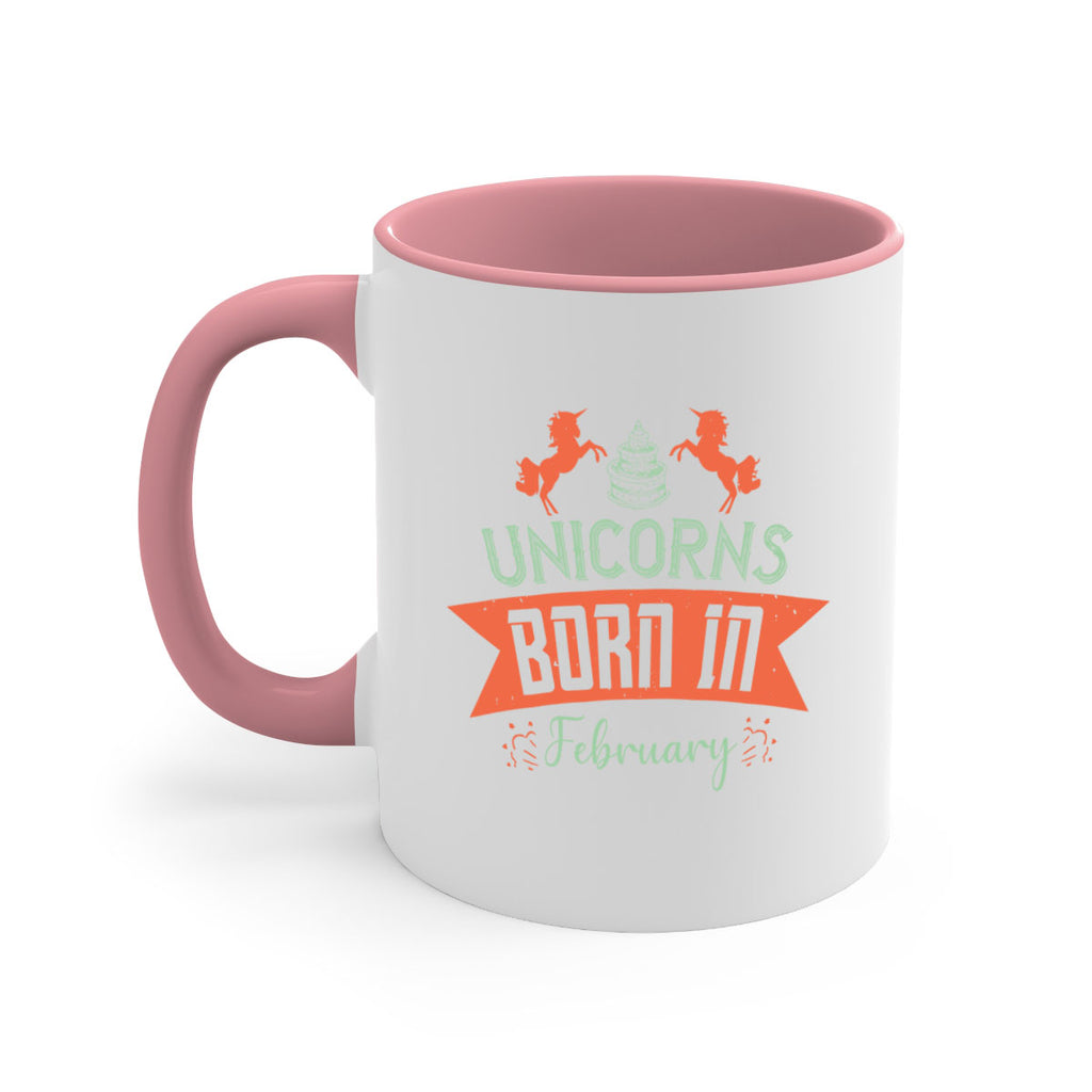 Unicorns Born In February Style 20#- birthday-Mug / Coffee Cup